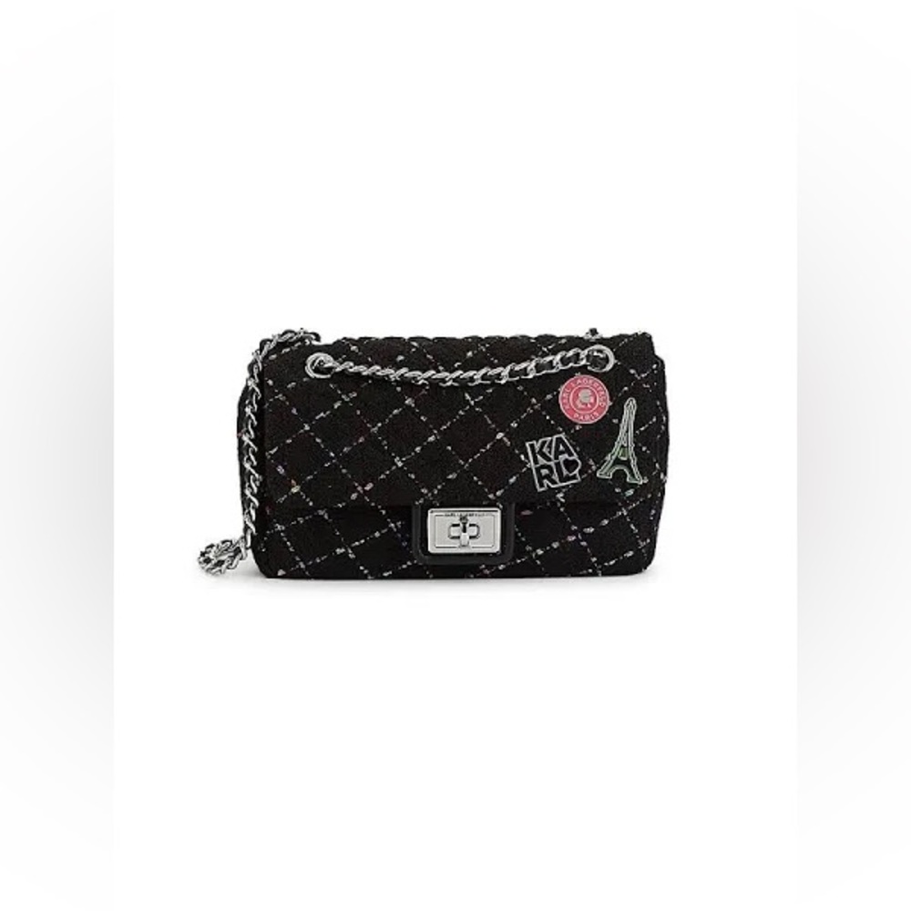 Karl Lagerfeld Paris Agyness Shoulder Bag - Black Multi